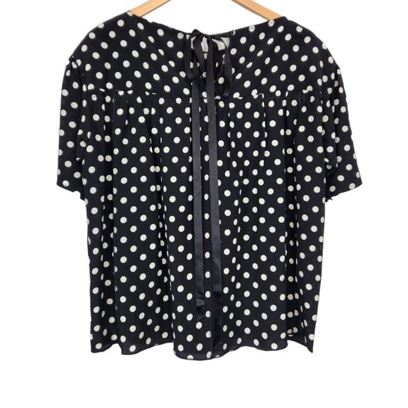 Marc Jacobs Black and White Polka Dot Blouse - Picture 5 of 12